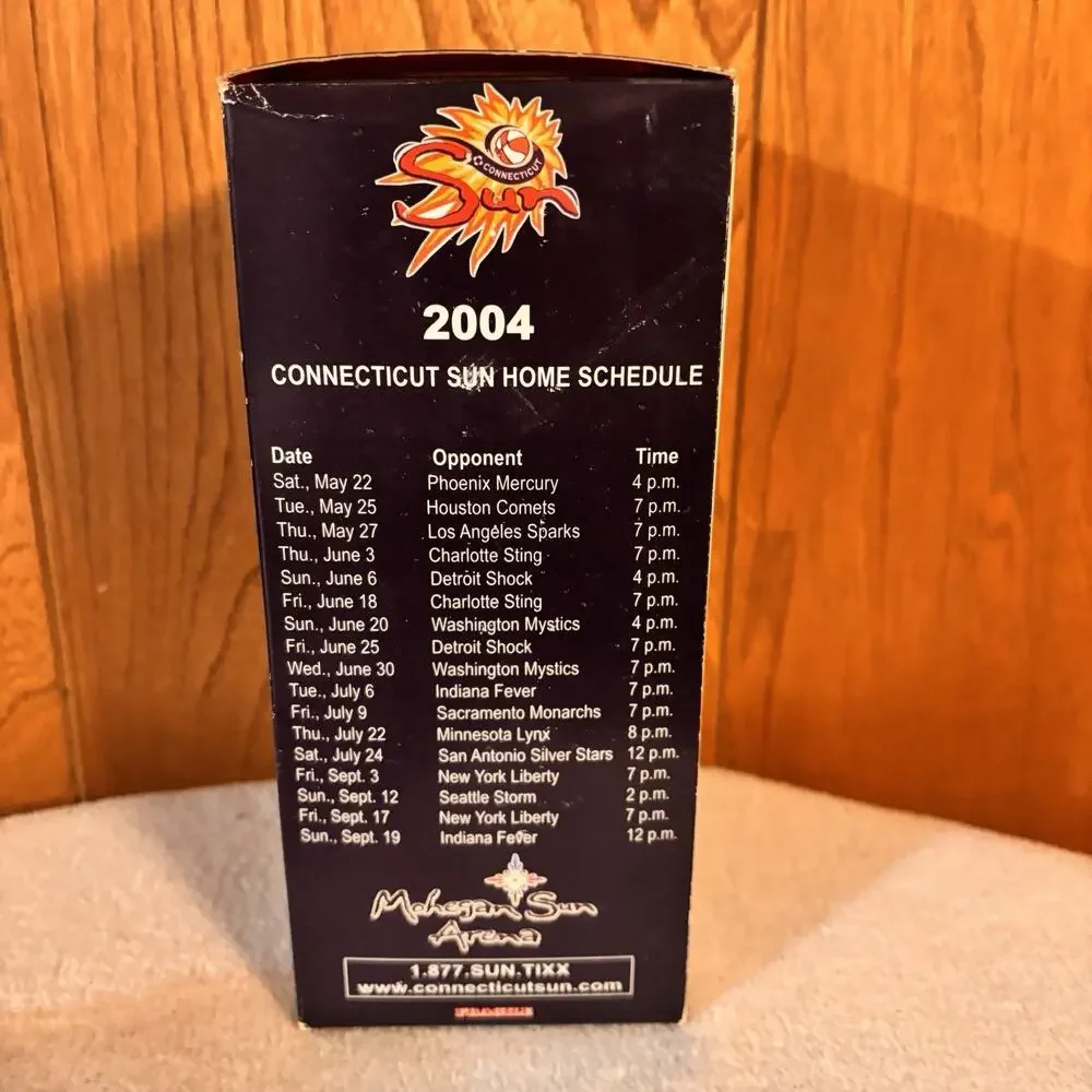 Rebecca Lobo #50 Connecticut Sun Bobblehead 2004 WNBA Bobble Dreams Arena Boxed